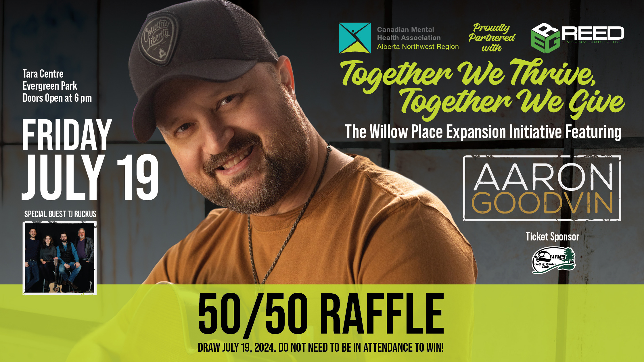 Aaron Goodvin Concert 50/50 Raffle | Rafflebox