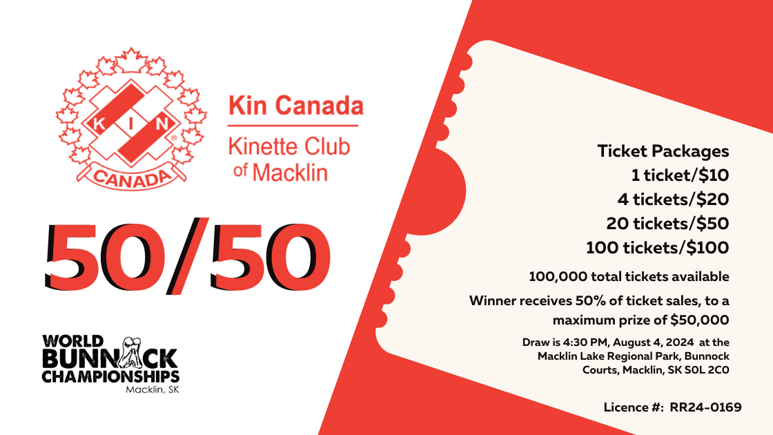 Macklin Kinette Club 50/50 Bunnock Raffle | Rafflebox