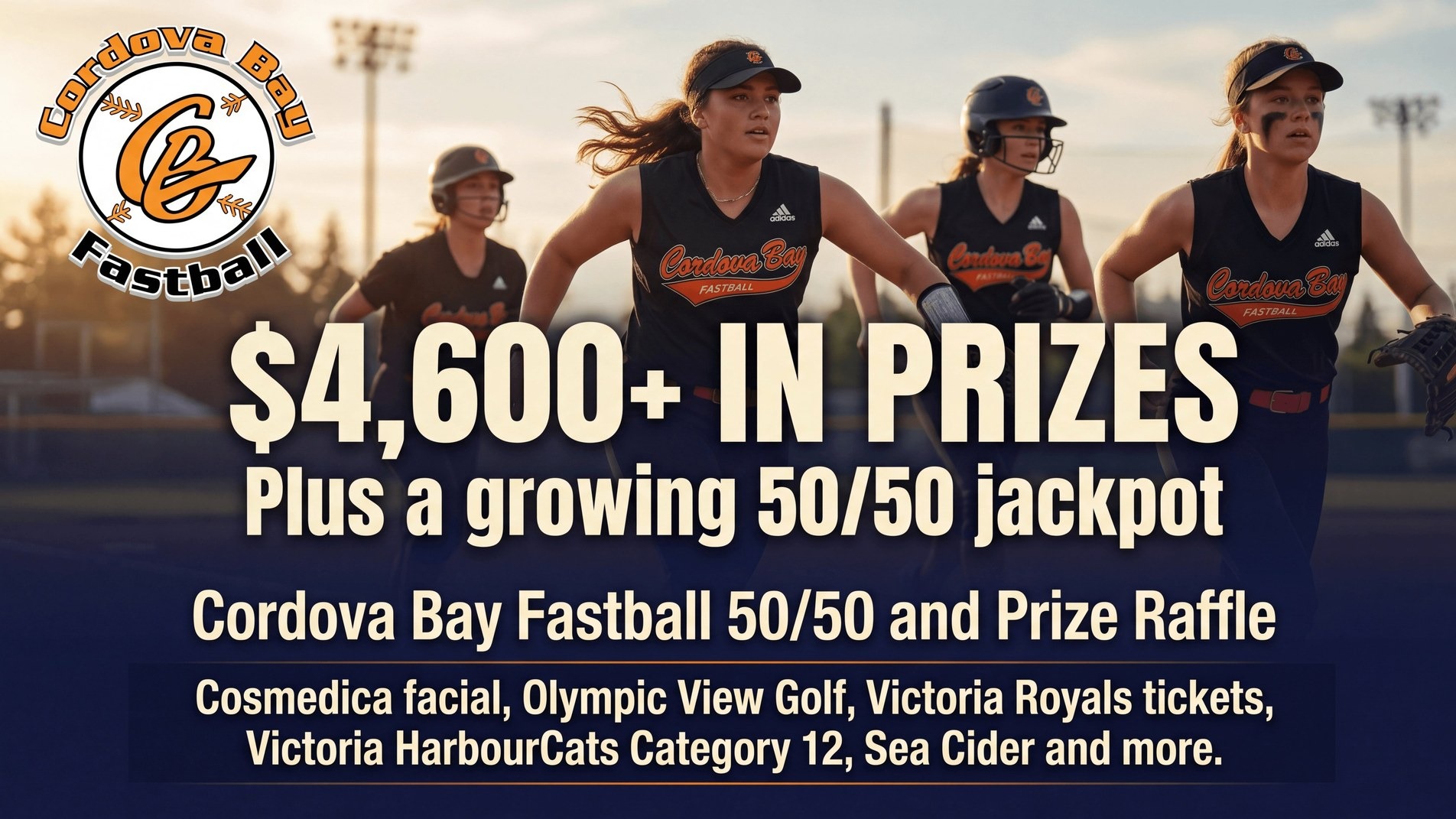 Cordova Bay Fastball 50/50 & Raffle Fundraiser!